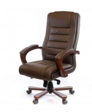 Купить недорого Кресло руководителя люкс - Кресло Гаспар • ЕХ МB коричневый в Украине