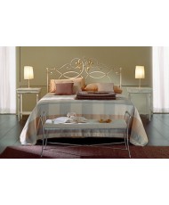 Купить недорого Кованые кровати - Кровать кованая двухспальная "Глория" светлая мод. КРК16 в Украине